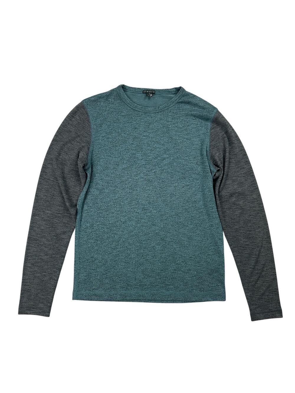 Theory Billey B Modal Long Sleeve Pullover Anemone — Size Small